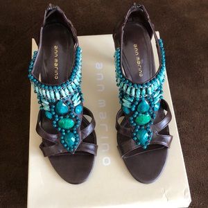 Ann Marino jeweled high heels